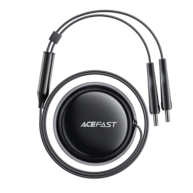 Incarcator auto USB, Type-C, 53W, cablu retractabil Acefast B13
