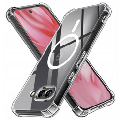 Husa Google Pixel 9a Techsuit Shockproof Clear Silicone MagSafe, transparenta