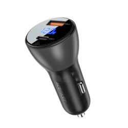 Incarcator auto USB, Type-C, display digital, 63W, Acefast B6