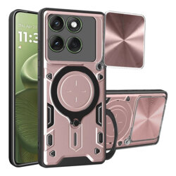 Husa Motorola Edge 60 Techsuit CamGuard Pro, roz auriu
