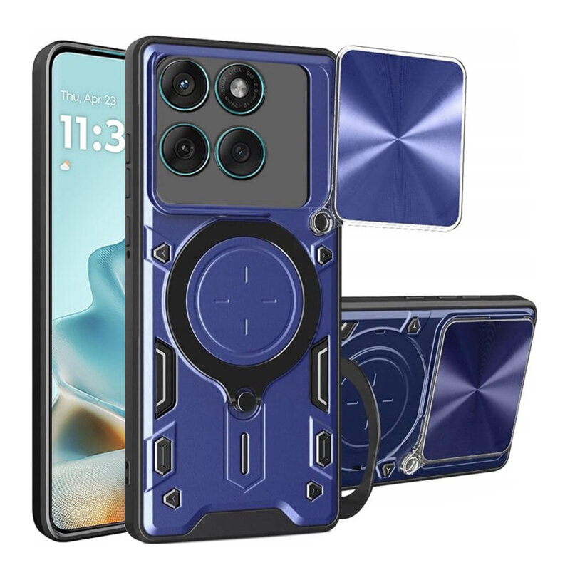 Husa Motorola Edge 60 Fusion Techsuit CamGuard Pro, albastru