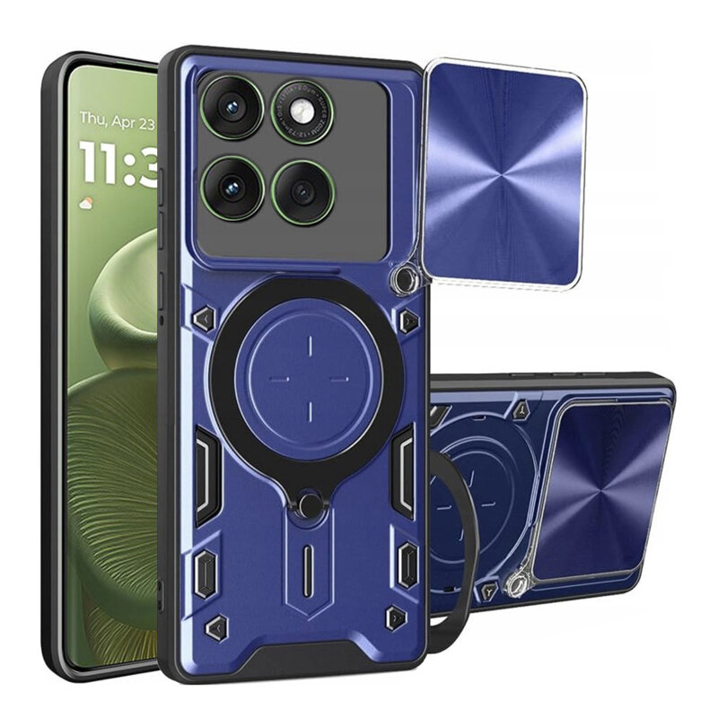 Husa Motorola Edge 60 Techsuit CamGuard Pro, albastru