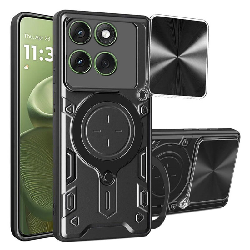Husa Motorola Edge 60 Techsuit CamGuard Pro, negru