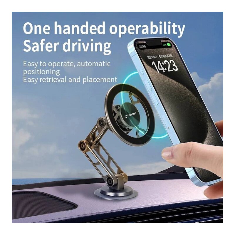 Suport premium pentru telefon MagSafe Techsuit TitanMagX S14