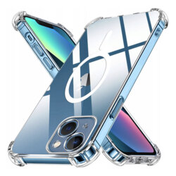 Husa iPhone 13 Techsuit Shockproof Clear Silicone MagSafe, transparenta
