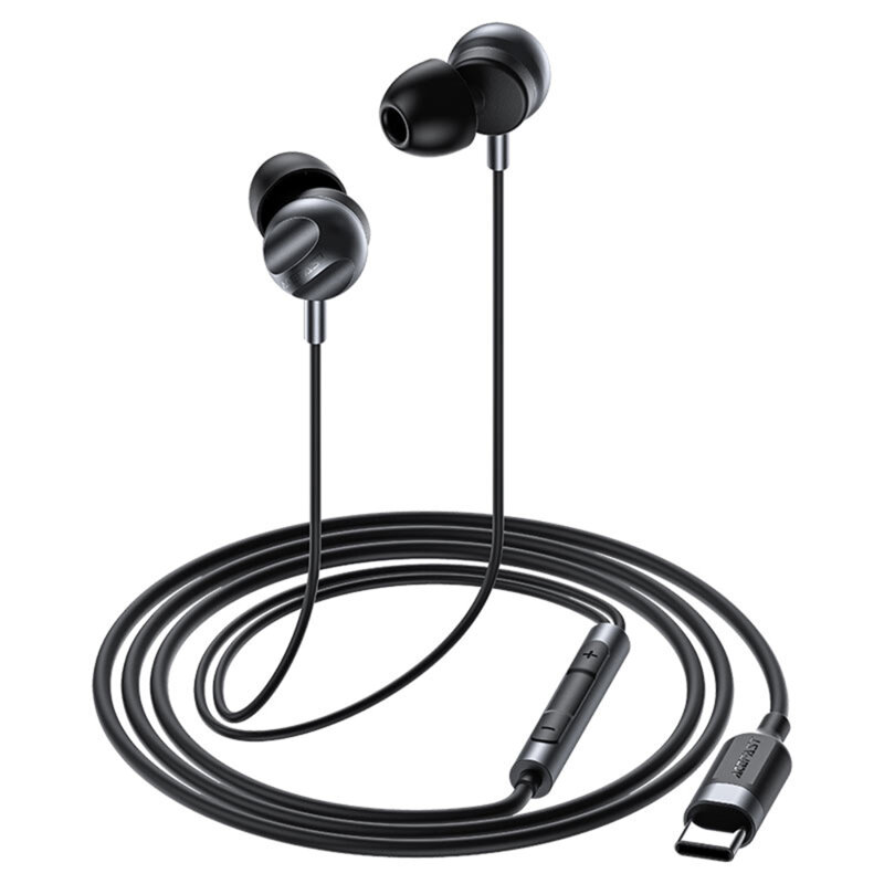 Casti in-ear Type-C cu microfon HD Acefast L6, 1.2m, negru