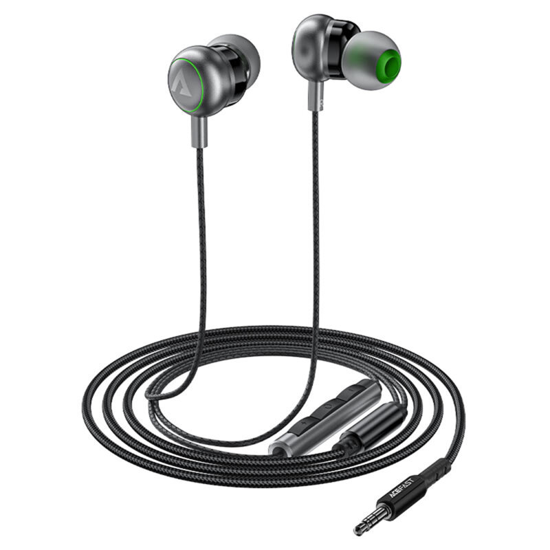 Casti Jack in-ear cu telecomanda Acefast L4, 1.2m, negru