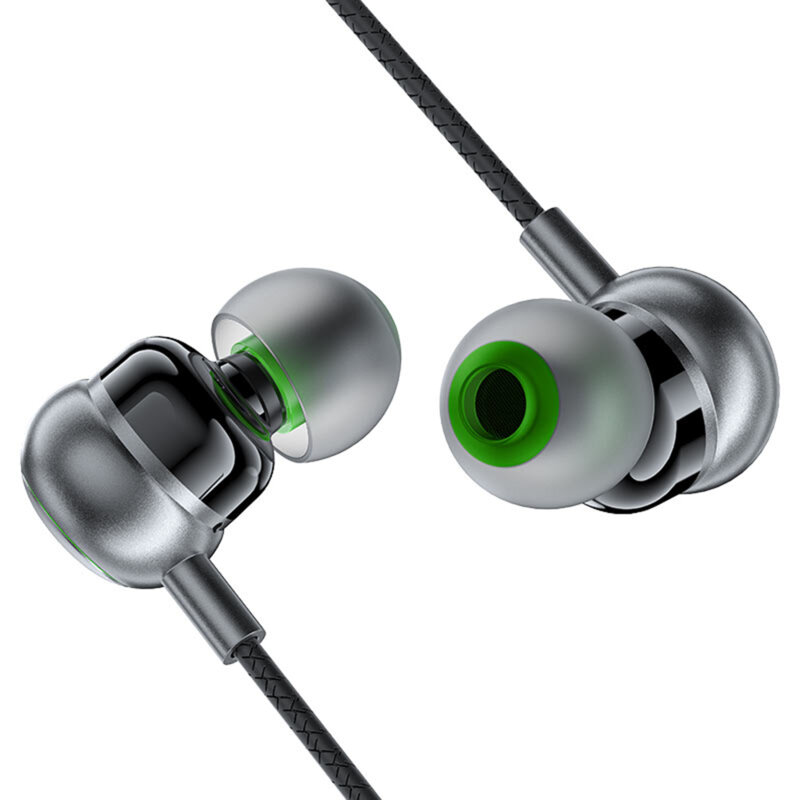 Casti Jack in-ear cu telecomanda Acefast L4, 1.2m, negru