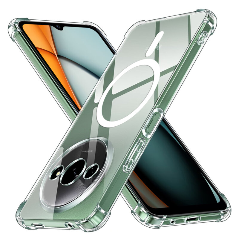 Husa Xiaomi Redmi A3x Techsuit Shockproof Clear Silicone, transparenta