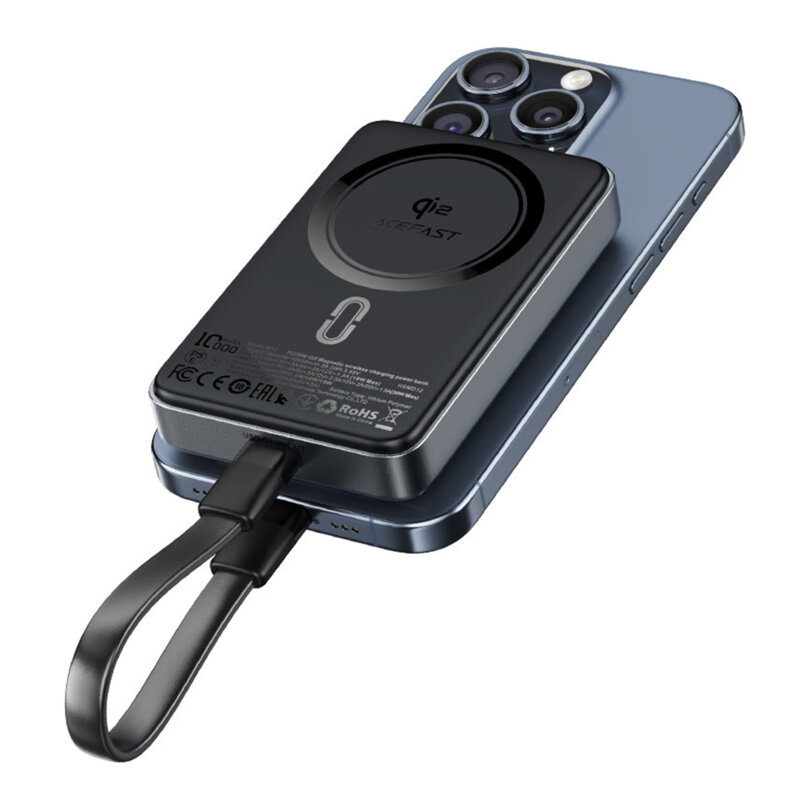 Power bank MagSafe 10000mAh Qi2, PD30W Acefast M11-10000