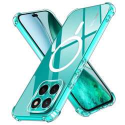 Husa Honor X8c Techsuit Shockproof Clear Silicone MagSafe, transparenta