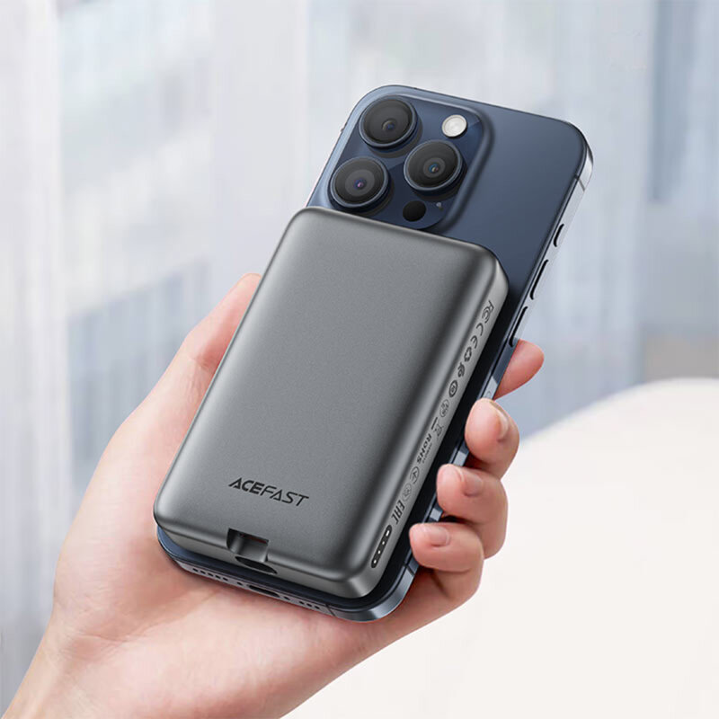 Power bank MagSafe 10000mAh cu cablu tip C, 30W Acefast M10-10000