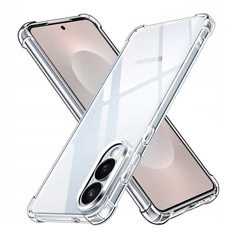 Husa Samsung Galaxy S25 Edge Techsuit Shockproof Clear Silicone, transparenta