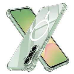 Husa Samsung Galaxy A56 5G Techsuit Shockproof Clear Silicone MagSafe, transparenta