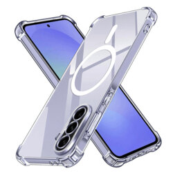 Husa Samsung Galaxy A36 5G Techsuit Shockproof Clear Silicone MagSafe, transparenta