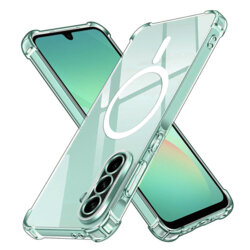 Husa Samsung Galaxy A26 5G Techsuit Shockproof Clear Silicone MagSafe, transparenta