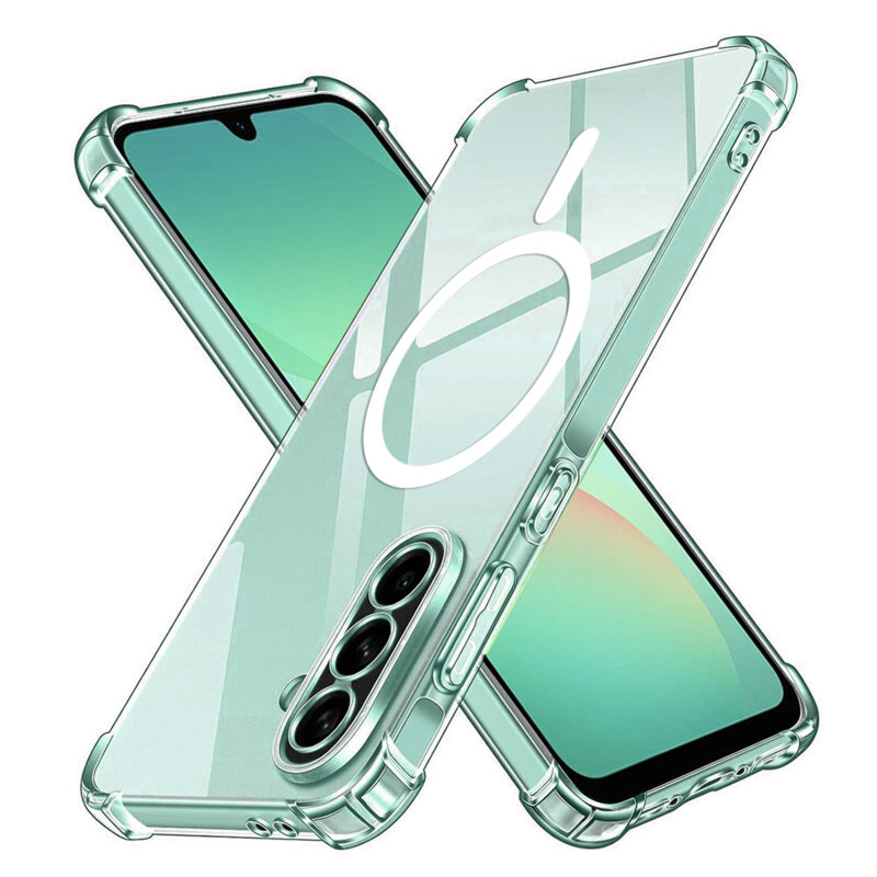 Husa Samsung Galaxy A26 5G Techsuit Shockproof Clear Silicone MagSafe, transparenta