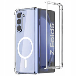 Husa Samsung Galaxy Z Fold5 Techsuit Shockproof Clear Silicone MagSafe, transparenta