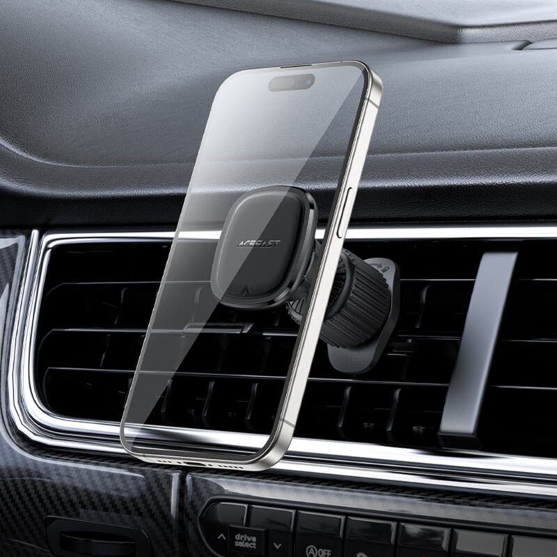 Suport auto magnetic pentru telefon Acefast, D34, negru