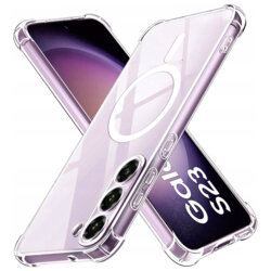 Husa Samsung Galaxy S23 Techsuit Shockproof Clear Silicone MagSafe, transparenta