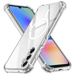 Husa Samsung Galaxy A05s Techsuit Shockproof Clear Silicone MagSafe, transparenta
