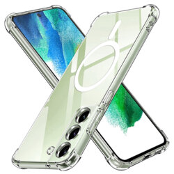 Husa Samsung Galaxy S21 FE 5G Techsuit Shockproof Clear Silicone MagSafe, transparenta