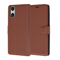 Husa Sony Xperia 10 VI Techsuit Leather Folio, maro