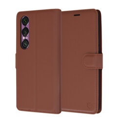 Husa Sony Xperia 1 VI Techsuit Leather Folio, maro