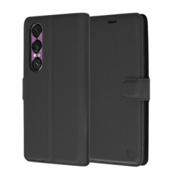 Husa Sony Xperia 1 VI Techsuit Leather Folio, negru