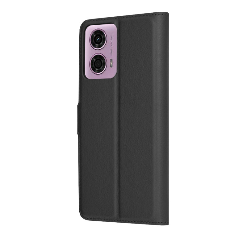 Husa Motorola Moto G24 Techsuit Leather Folio, negru