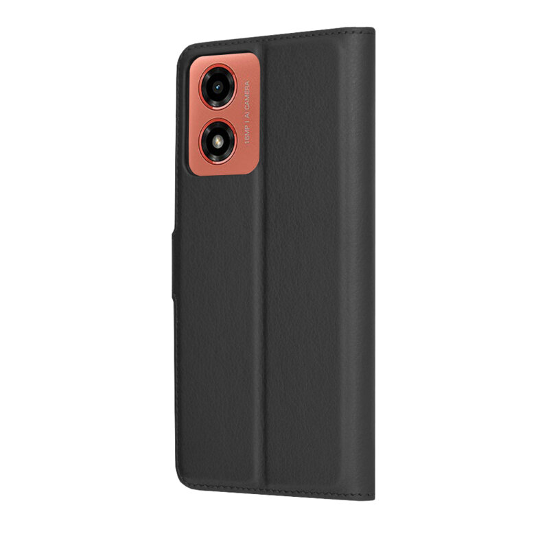 Husa Motorola Moto G04s Techsuit Leather Folio, negru