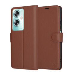 Husa OnePlus Nord N30 SE Techsuit Leather Folio, maro