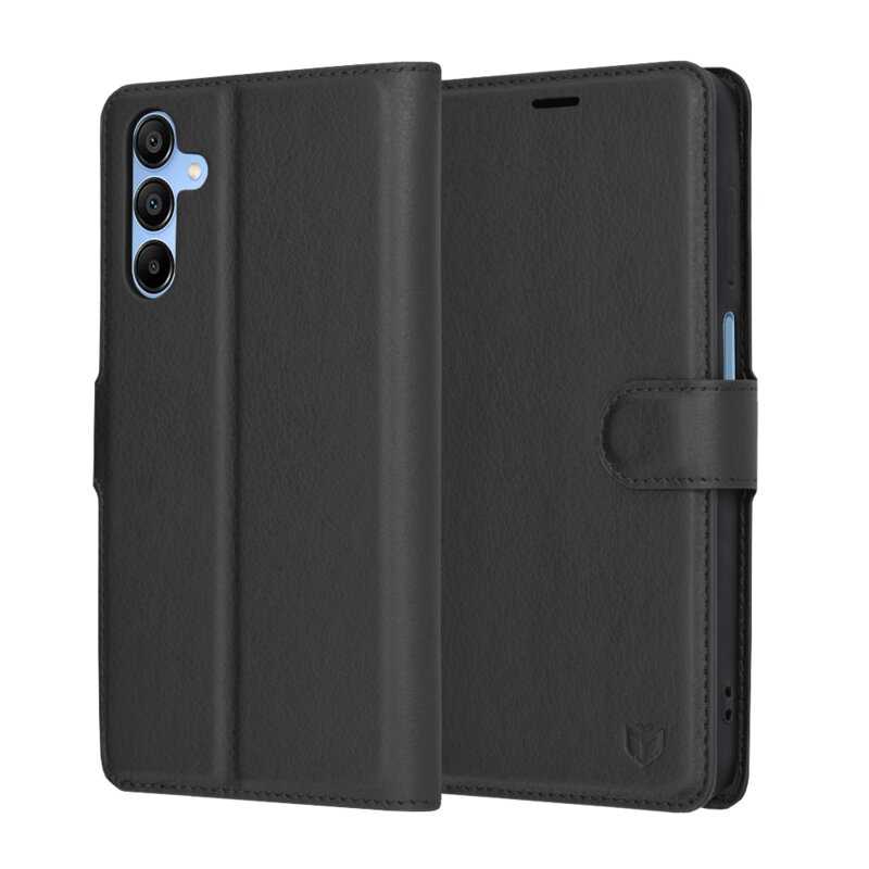Husa Samsung Galaxy A15 5G Techsuit Leather Folio, negru