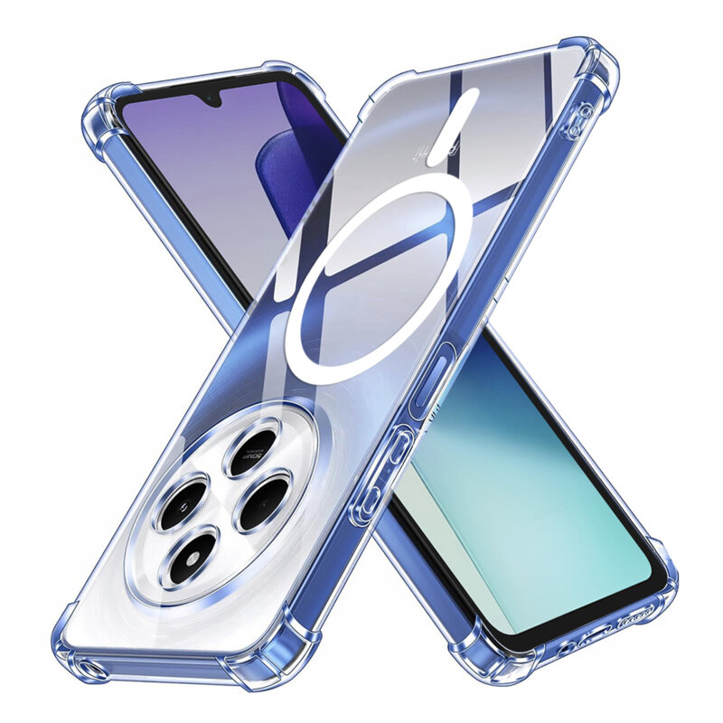 Husa Xiaomi Poco C75 Techsuit Shockproof Clear Silicone, transparenta