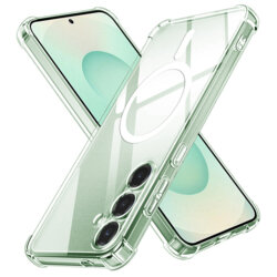Husa Samsung Galaxy S25 Plus Techsuit Shockproof Clear Silicone MagSafe, transparenta