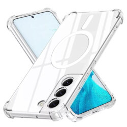Husa Samsung Galaxy S22 5G Techsuit Shockproof Clear Silicone MagSafe, transparenta