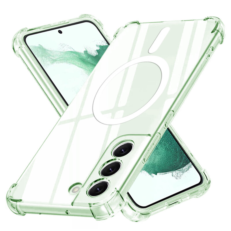 Husa Samsung Galaxy S22 Plus 5G Techsuit Shockproof Clear Silicone MagSafe, transparenta