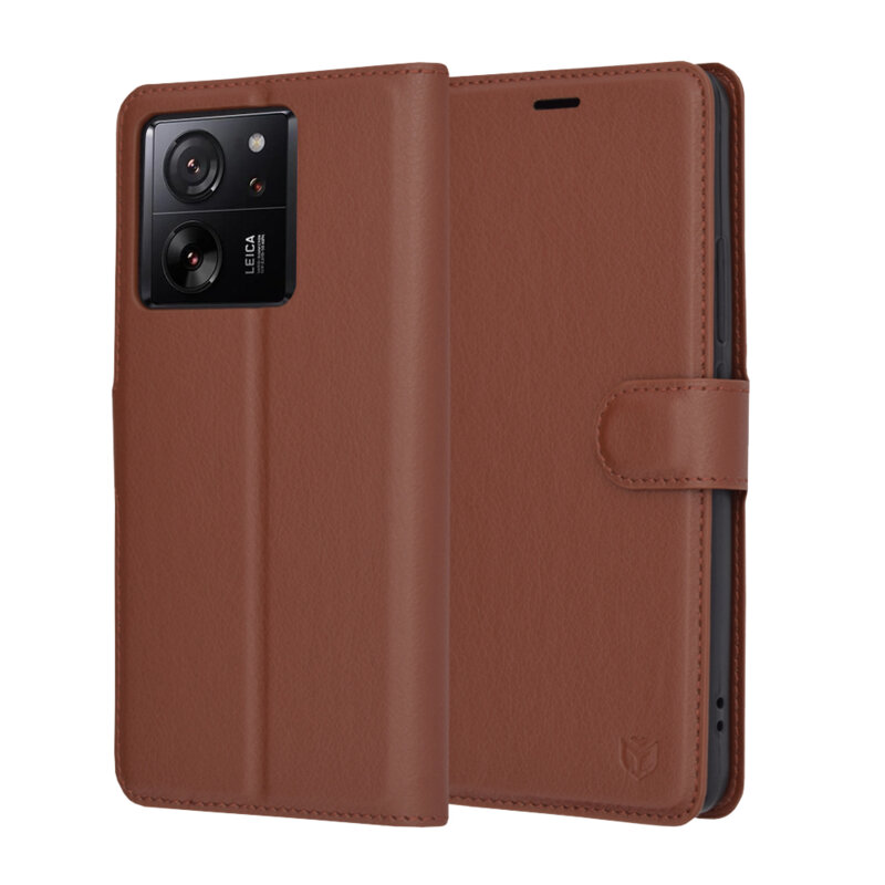 Husa Xiaomi 13T Pro Techsuit Leather Folio, maro