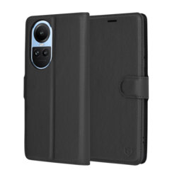 Husa Oppo Reno10 Techsuit Leather Folio, negru