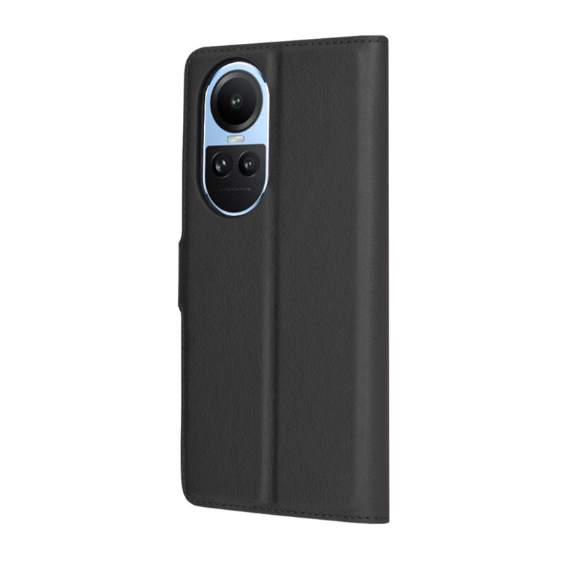 Husa Oppo Reno10 Techsuit Leather Folio, negru
