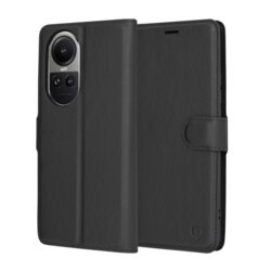 Husa Oppo Reno10 Pro Techsuit Leather Folio, negru