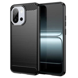 Husa OnePlus 13T Techsuit Carbon Silicone, negru