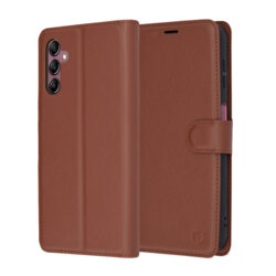 Husa Samsung Galaxy A14 4G Techsuit Leather Folio, maro