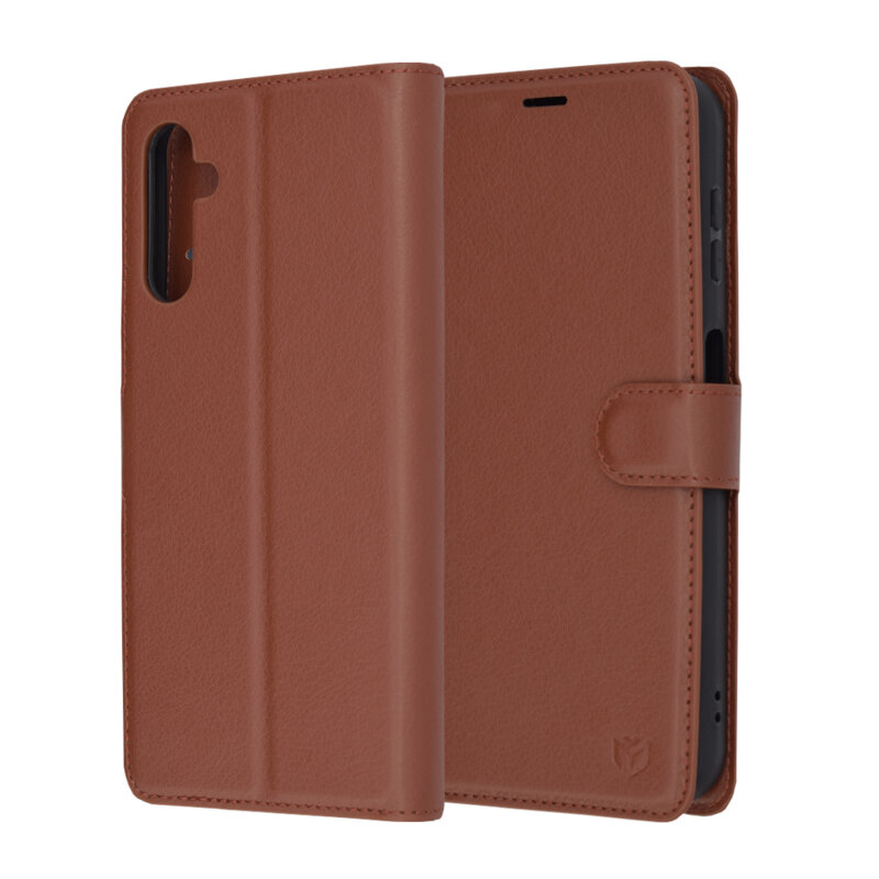 Husa Samsung Galaxy A14 5G Techsuit Leather Folio, maro
