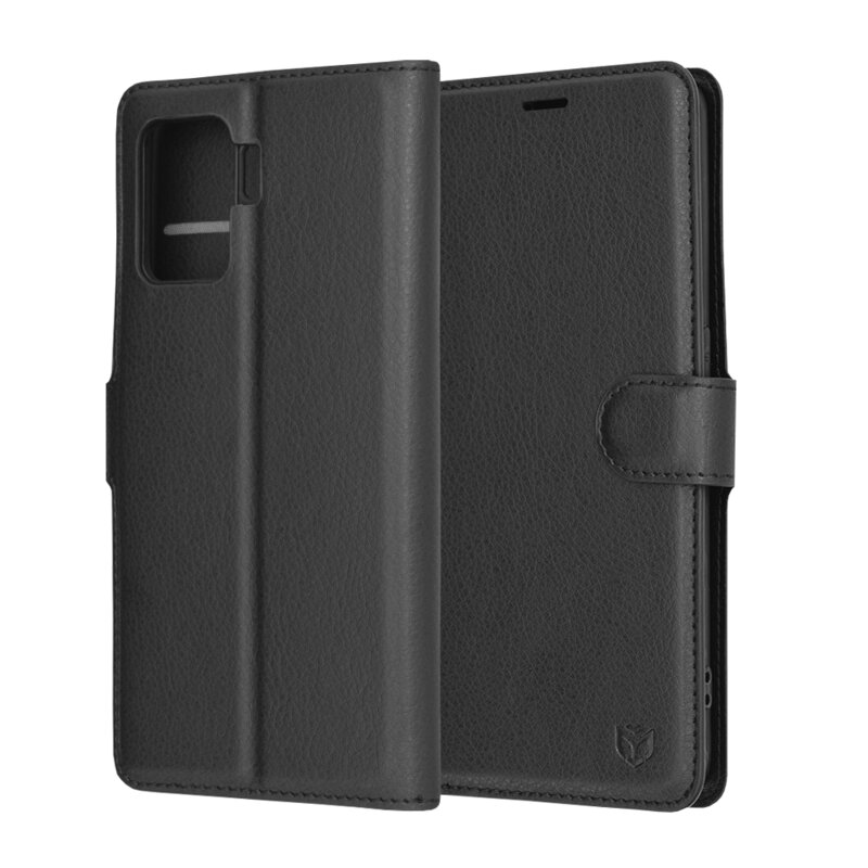 Husa Oppo Reno5 Lite Techsuit Leather Folio, negru