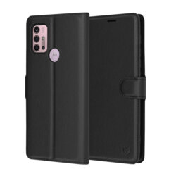 Husa Motorola Moto G30 Techsuit Leather Folio, negru