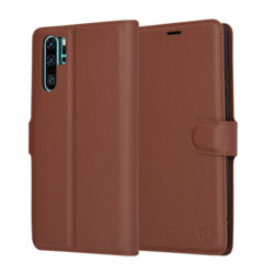 Husa Huawei P30 Pro Techsuit Leather Folio, maro