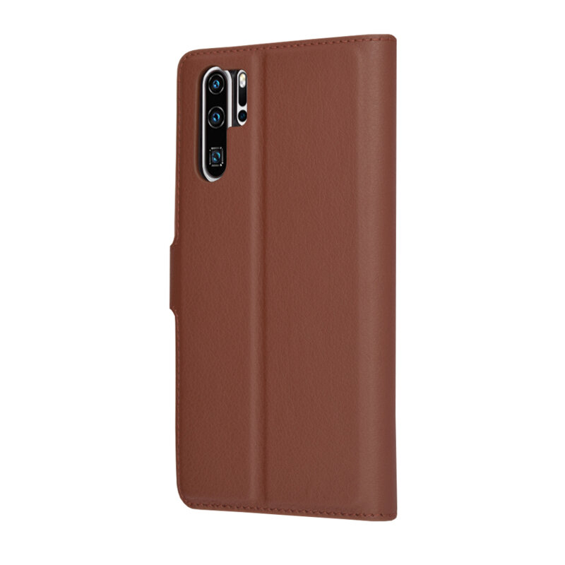 Husa Huawei P30 Pro New Edition Techsuit Leather Folio, maro