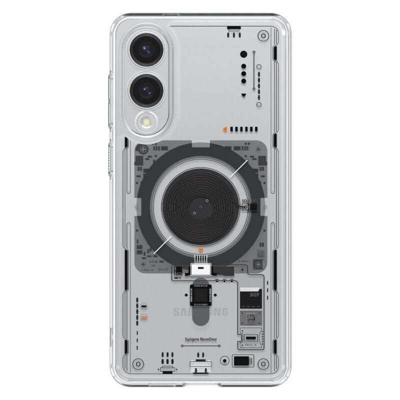 Husa Samsung Galaxy S25 Edge Spigen Ultra Hybrid MagSafe, negru/transparenta