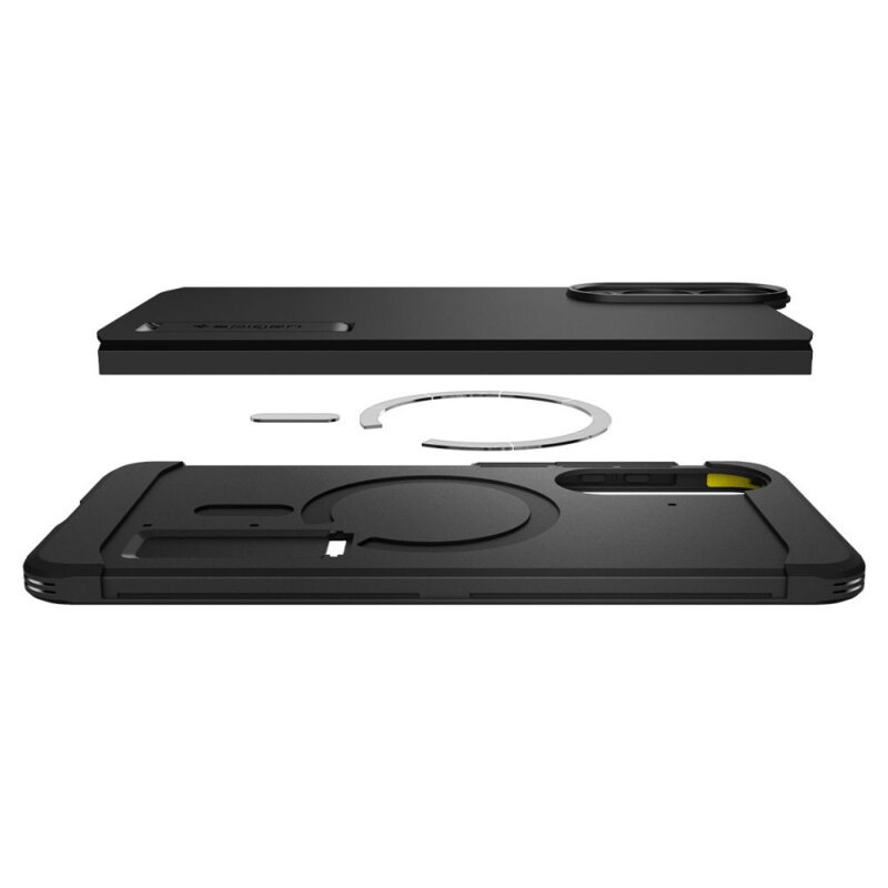 Husa Samsung Galaxy S25 Edge Spigen Tough Armor MagSafe, negru